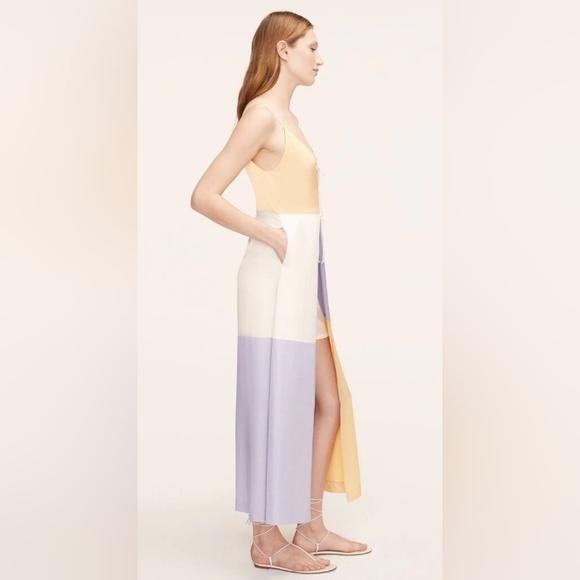 Rebecca Taylor Color Blocked Twill Dress-NWT - Picture 3 of 4